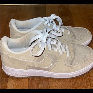 Nike AirForce 1 Tan Shoes